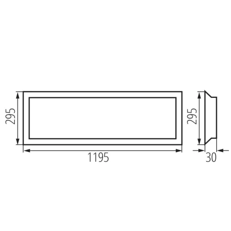 KANLUX Süllyesztett LED panel tápegység nélkül BLINGO UHRA táp: 37267-37270, 37272 39171