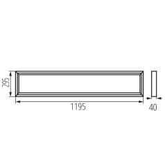   KANLUX Felületre szerelhető LED panel BLINGO U SR falon kívüli 39173