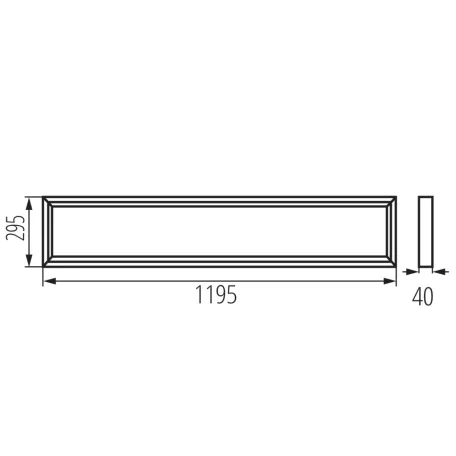 KANLUX Felületre szerelhető LED panel BLINGO U SR falon kívüli 39173