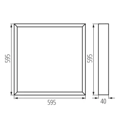   KANLUX Felületre szerelhető LED panel BLINGO UAIO SR falon kívüli 39231