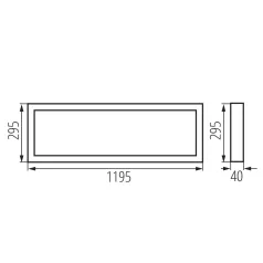   KANLUX Felületre szerelhető LED panel BLINGO UAIO SR falon kívüli 39233