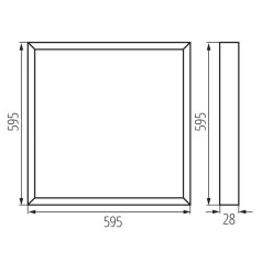 KANLUX Süllyesztett LED panel BLINGO UAIO R  39235