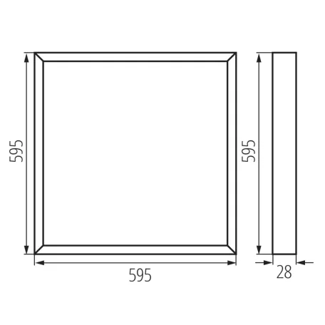 KANLUX Süllyesztett LED panel BLINGO UAIO R  39235