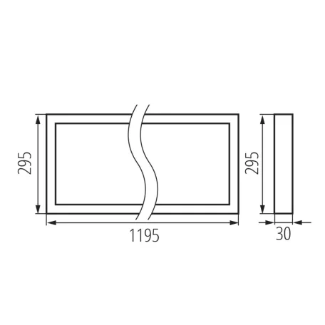 KANLUX Süllyesztett LED panel BLINGO UAIO R  39237