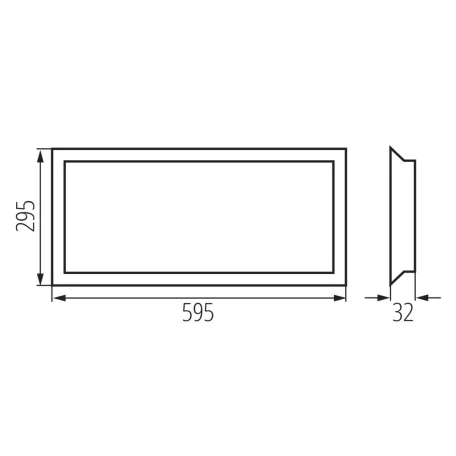 KANLUX Süllyesztett LED panel tápegység nélkül BLINGO UIP táp: 37267,37268,37272 39238