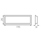 KANLUX Süllyesztett LED panel tápegység nélkül BLINGO UIP táp: 37269,37270,37272 39240