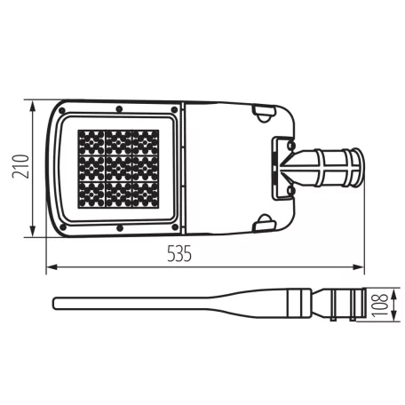 KANLUX Kültéri LED lámpatest PRO-S Zhaga  39295